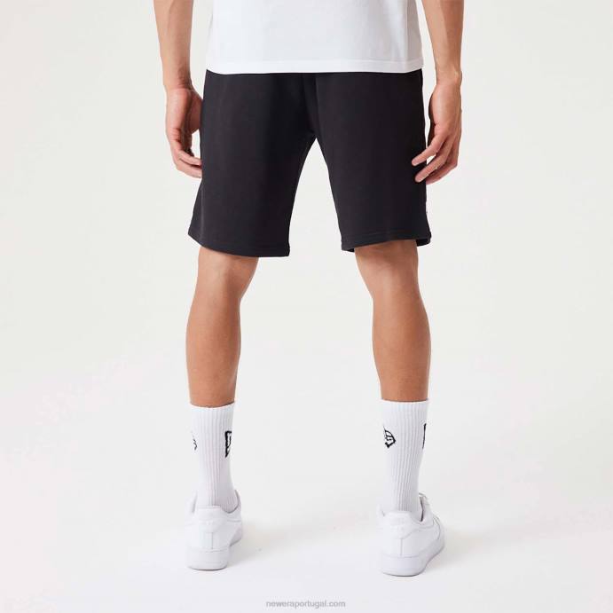 FFTN2635 New Era Chicago Bulls Short preto oversized nba wordmark