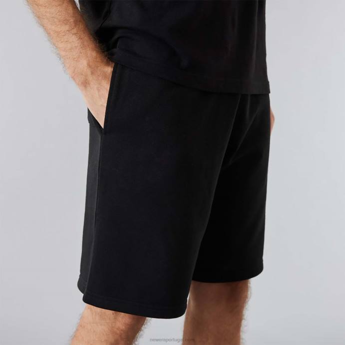 FFTN2645 New Era shorts essenciais pretos