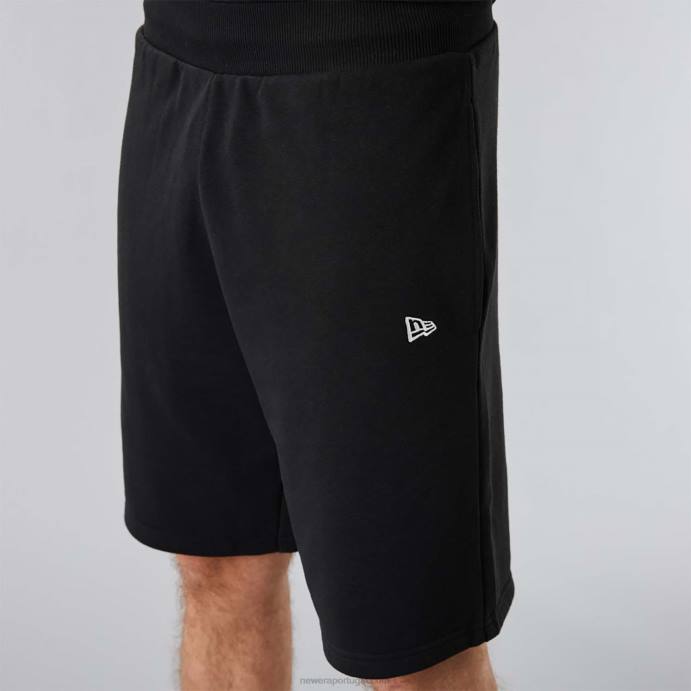 FFTN2645 New Era shorts essenciais pretos