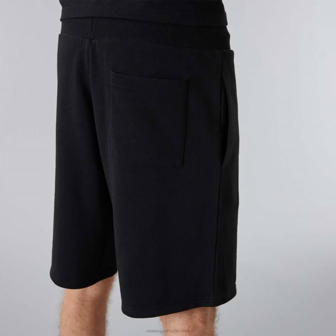 FFTN2645 New Era shorts essenciais pretos