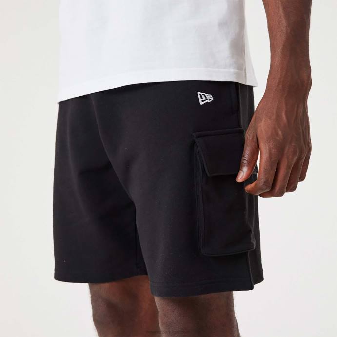 FFTN2646 New Era bermuda cargo preta essencial