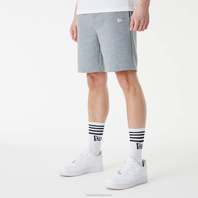 FFTN2647 New Era shorts essenciais cinza