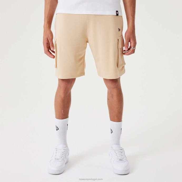 FFTN2648 New Era bermuda cargo bege claro essencial