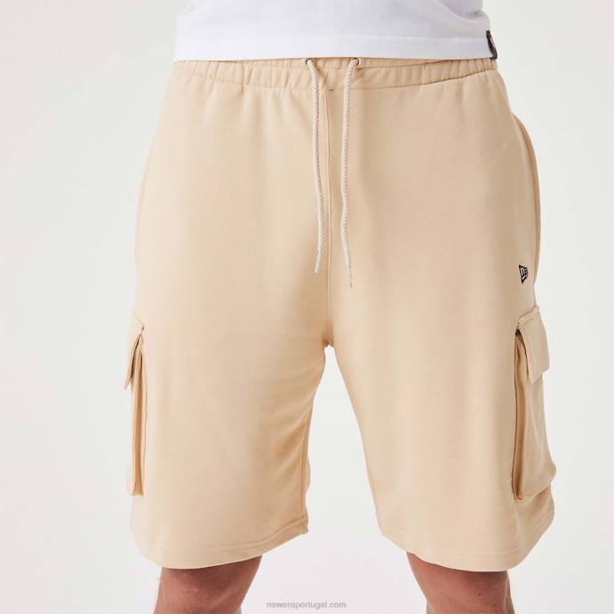 FFTN2648 New Era bermuda cargo bege claro essencial