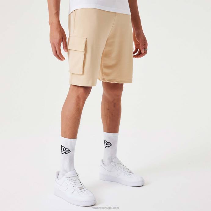 FFTN2648 New Era bermuda cargo bege claro essencial